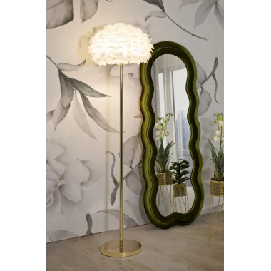 LAMPA PODŁOGOWA FEATHERS SLIM BIAŁA 43X170 cm